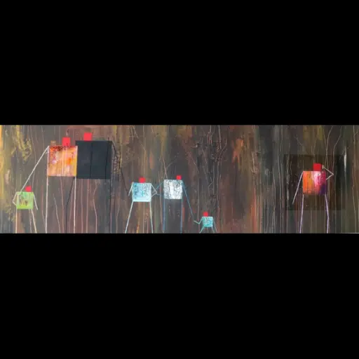 Promenons-nous dans les bois ... 75/ 25 cm
 - Agrandir l'image